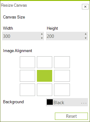 WinForms RadImageEditor Resize Canvas Dialog