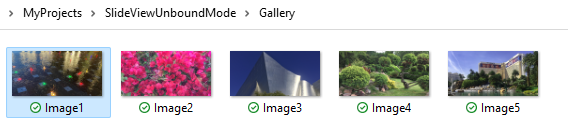 WinForms SlideView UpdImages