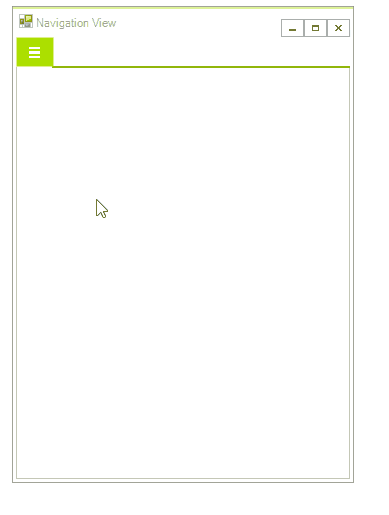 WinForms RadNavigationView Display Mode Minimal