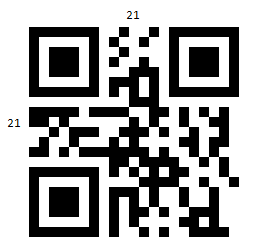 WinForms RadBarcodeView QR Code 21 to 21
