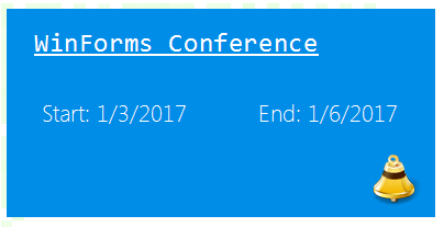 WinForms RadPanorama Custom Title