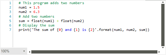 WinForms RadSyntaxEditor with custom Python tagger
