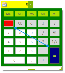 WinForms RadCalculatorDropDown Button Elements Customization