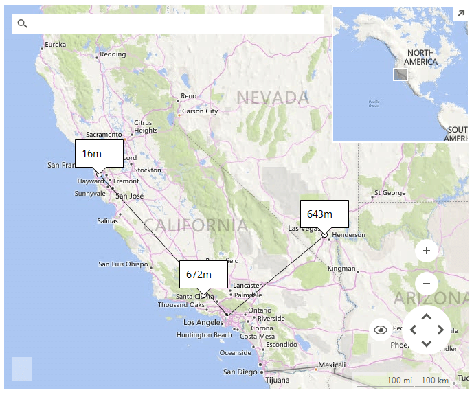 WinForms RadMap Polyline ElevationRequest