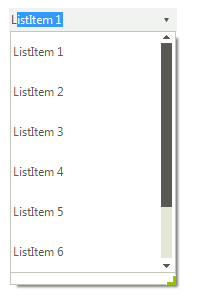 WinForms RadDropDownList AutoCompleteSuggest DropDownList ListElement ItemHeight