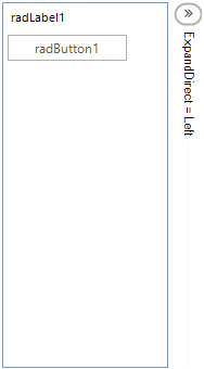WinForms RadCollapsiblePanel RadDirection Left