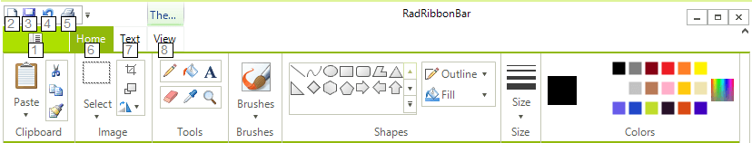 WinForms RadRibbonBar Top-Level Key Tips