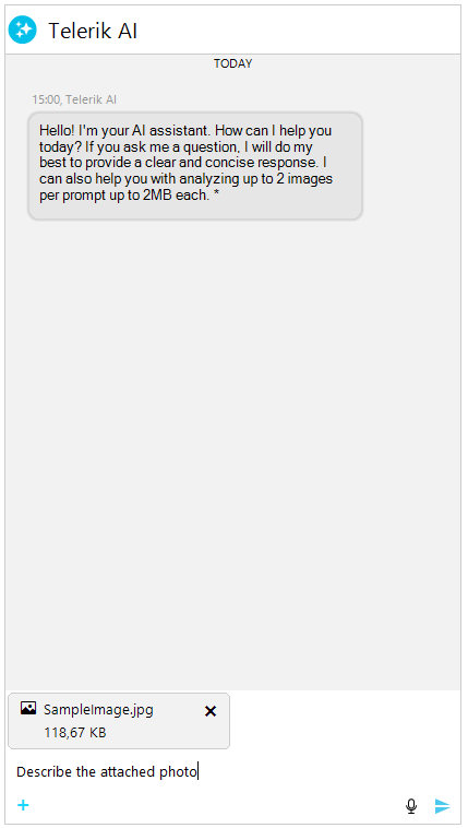 WinForms RadChat File Upload Overview