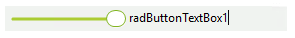 WinForms RadButtonTextBox RadToggleSwitchElement