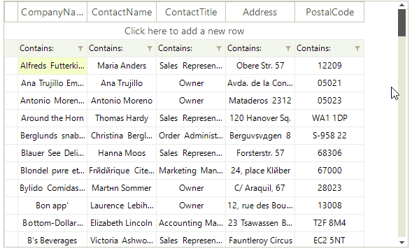 WinForms RadVirtualGrid Deferred Scrolling