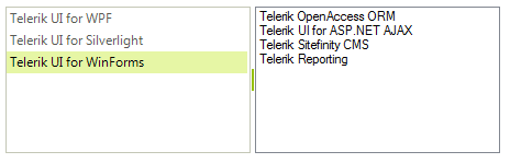 WinForms RadListView Drag and drop from RadListView to ListBox