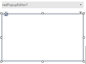 WinForms RadPopupEditor and RadPopupCintainer at design time