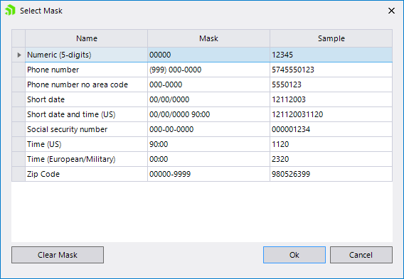WinForms RadMaskedEditBox Set Mask Dialog