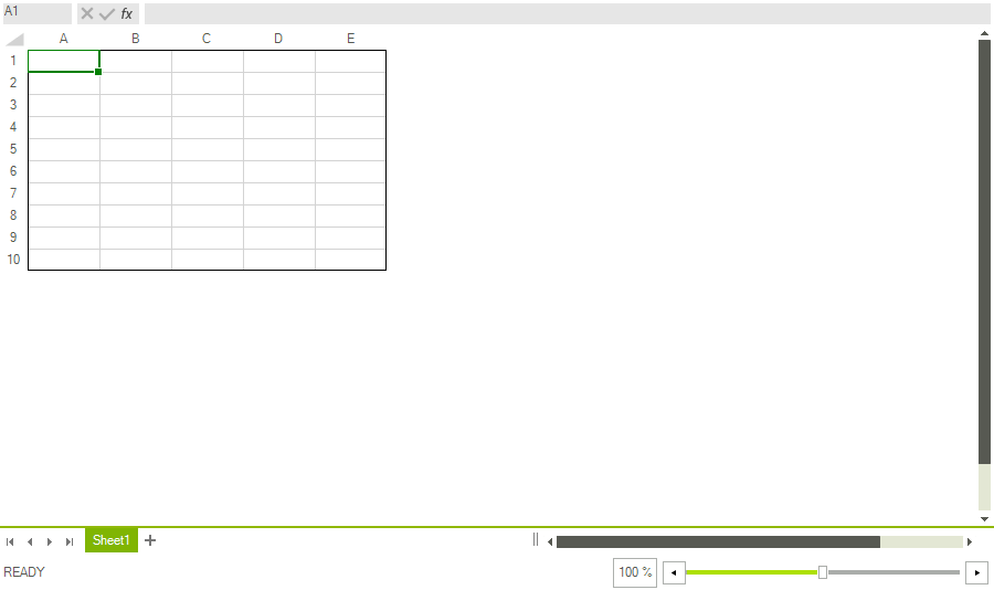 WinForms RadSpreadsheet Rad Spreadsheet UI Restrict Number Visible Rows Columns 1