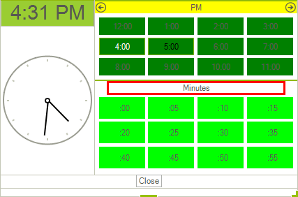 WinForms RadTimeOnlyPicker Customize Hours and Minutes Cells Appearance