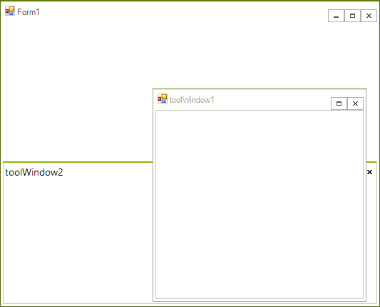 WinForms RadDock Active Window
