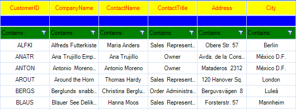 WinForms RadVirtualGrid Formatting System Rows