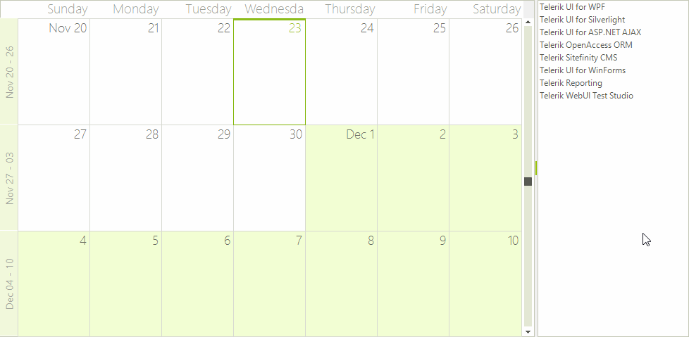 WinForms RadScheduler OLE Drag and Drop
