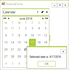WinForms RadDock Docking UserControl With Custom Event