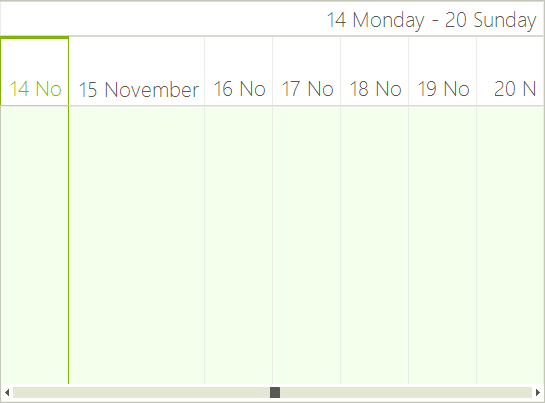 WinForms RadScheduler Headers Size