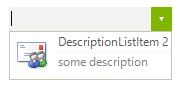 WinForms RadDropDownList Sample DescriptionTextListDataItem
