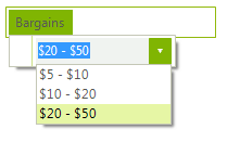 WinForms RadMenus Adding Combo Item