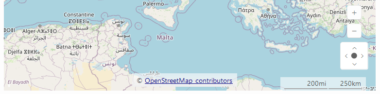 WinForms RadMap Copyright Label Aligment Center