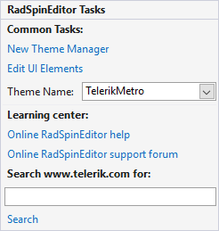 WinForms RadSpinEditor Smart Tag