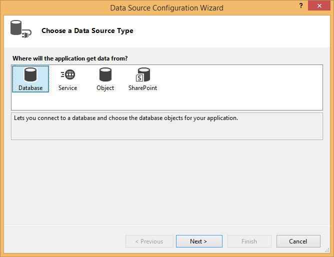 WinForms RadCardView Data Source Configuration Wizard