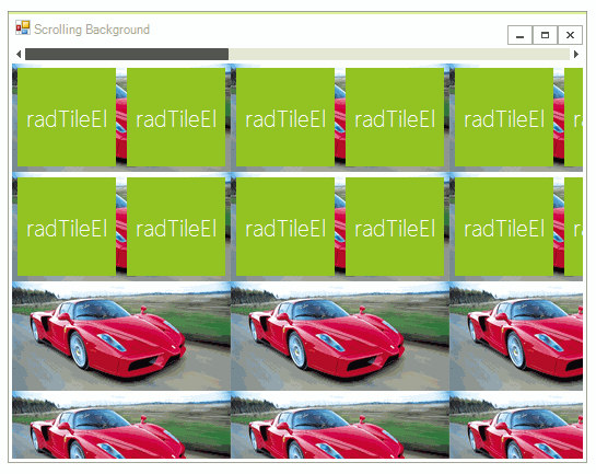 WinForms RadPanorama Scrolling
