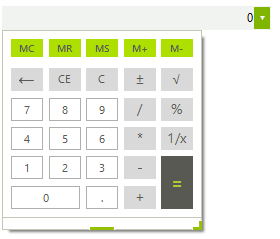 WinForms RadCalculatorDropDown Before
