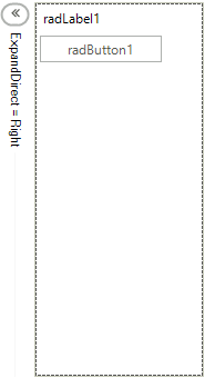 WinForms RadCollapsiblePanel RadDirection Right