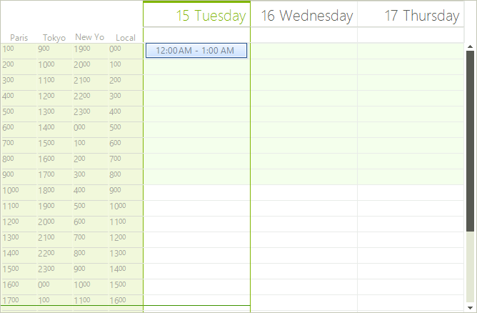 WinForms RadScheduler RadScheduler started in London (or "(UTC) Dublin, Edinburgh, Lisbon, London")