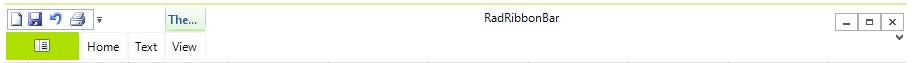 WinForms RadRibbonBar Collapsed RibbonBar