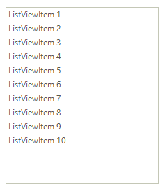 WinForms RadListView Items