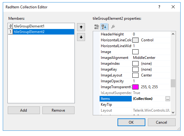 WinForms RadPanorama Adding Groups