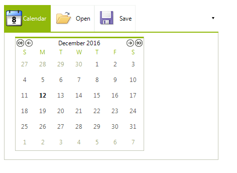 WinForms RadPageView StripViewButtons ItemList