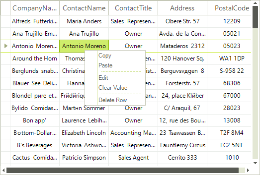 WinForms RadVirtualGrid RightToLeft No