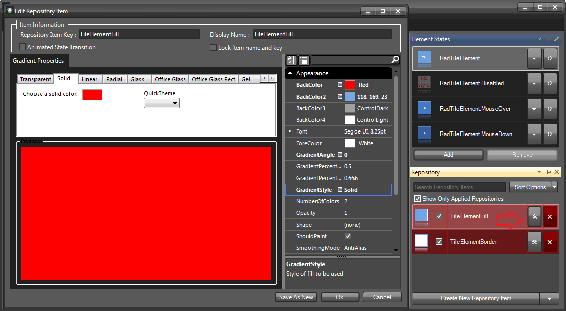 WinForms RadPanorama Fill Repository