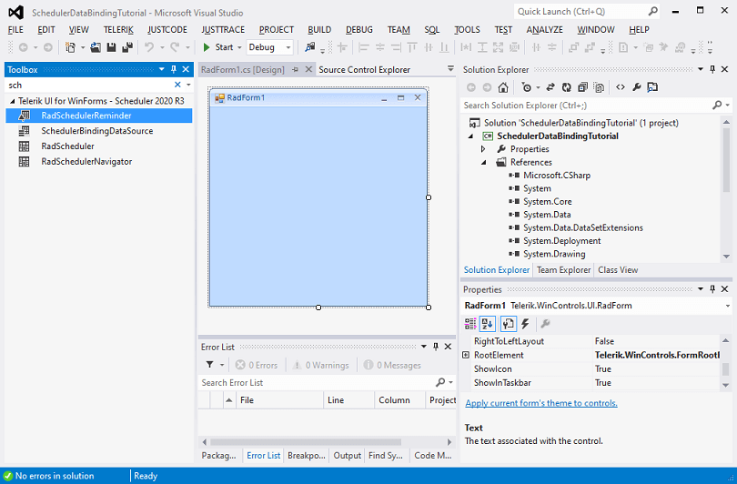scheduler-databinding-tutorial 002