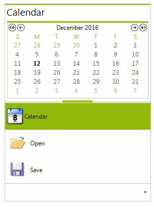 WinForms RadPageView Overflow Grip