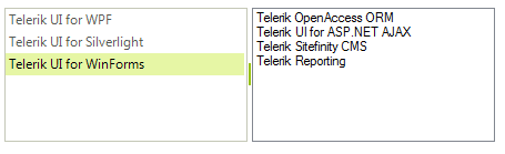 WinForms RadListView Drag and drop from ListBox to RadListView
