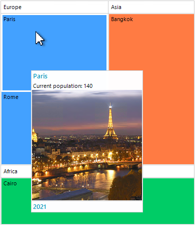 WinForms RadTreeMap Customizing Screentips