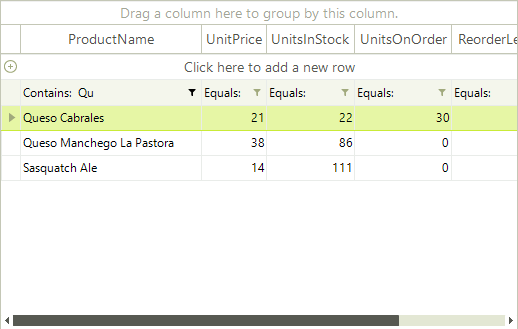 WinForms RadGridView FilterDescriptor