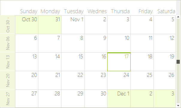 WinForms RadScheduler Headers Size