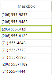 WinForms RadGridView GridViewMaskBoxColumn
