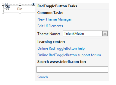WinForms RadToggleButton Smart Tag