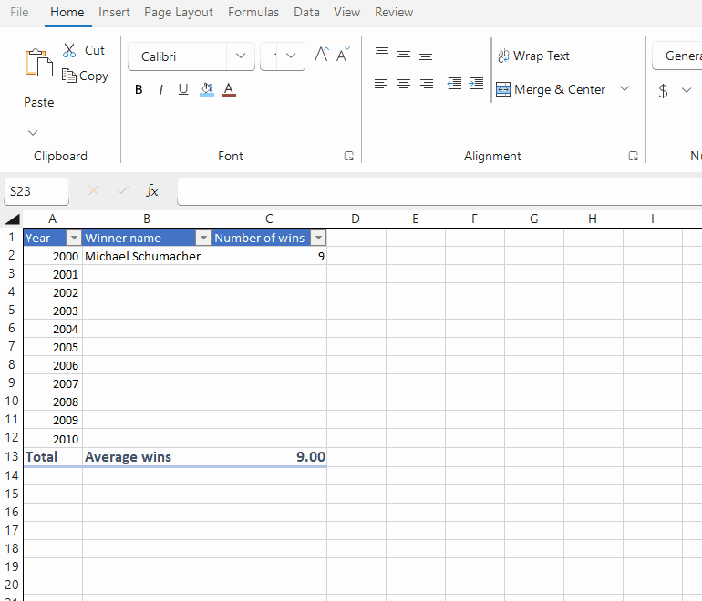 Telerik WinForms Smart RadSpreadsheet