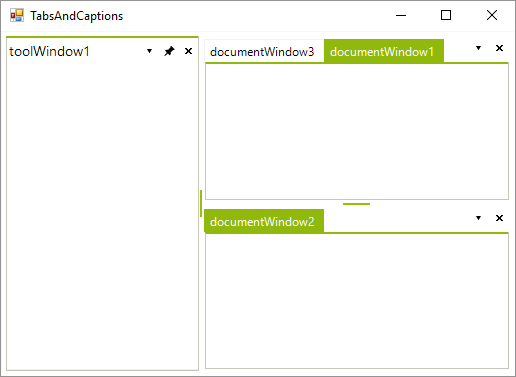 WinForms RadDock Hiding Tool Tabs