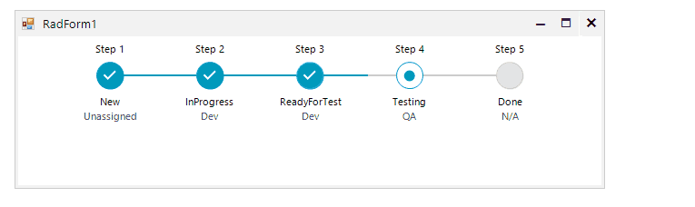 WinForms RadStepProgressBar Absolute